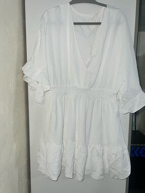White casual dress Bachelorette